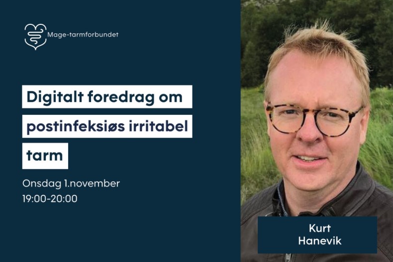 Digitalt foredrag «Postinfeksiøs irritabel tarm» Digitalt foredrag «Postinfeksiøs irritabel tarm»
