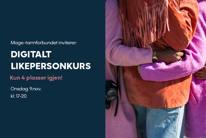 Bli med på digitalt likepersonkurs (4 plasser igjen) Bli med på digitalt likepersonkurs (4 plasser igjen)