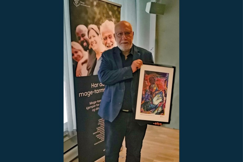 Magdy El-Salhy fikk Mage-tarmforbundets hederspris Magdy El-Salhy fikk Mage-tarmforbundets hederspris