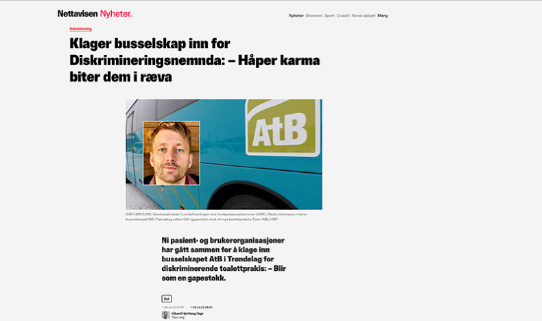 Toaletter gjenåpnes på langdistanseruter: Stor seier for mage-tarmsyke Toaletter gjenåpnes på langdistanseruter: Stor seier for mage-tarmsyke